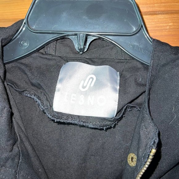 Le3no Black Hooded Anorak Vest - Picture 5 of 5